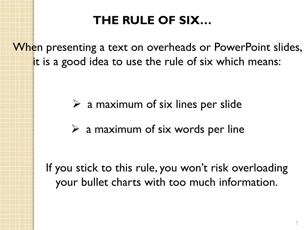 the rule of six