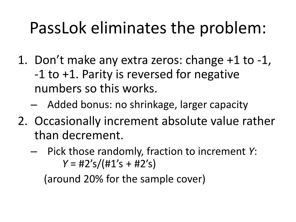 passlok eliminates the problem