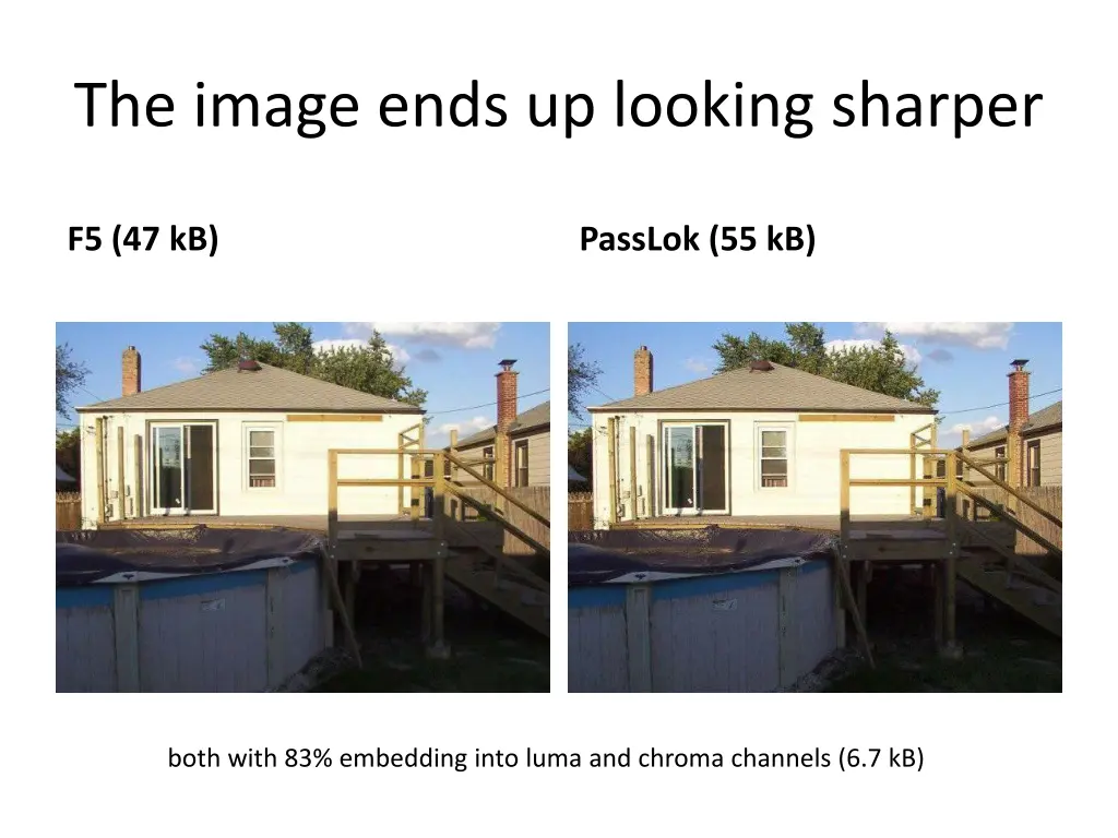 the image ends up looking sharper