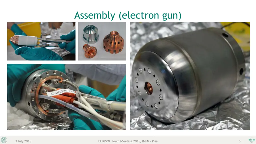 assembly electron gun