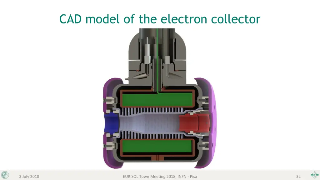 cad model of the electron collector