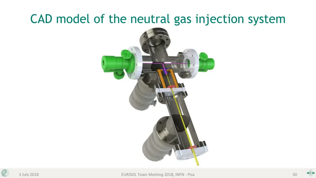 cad model of the neutral gas injection system