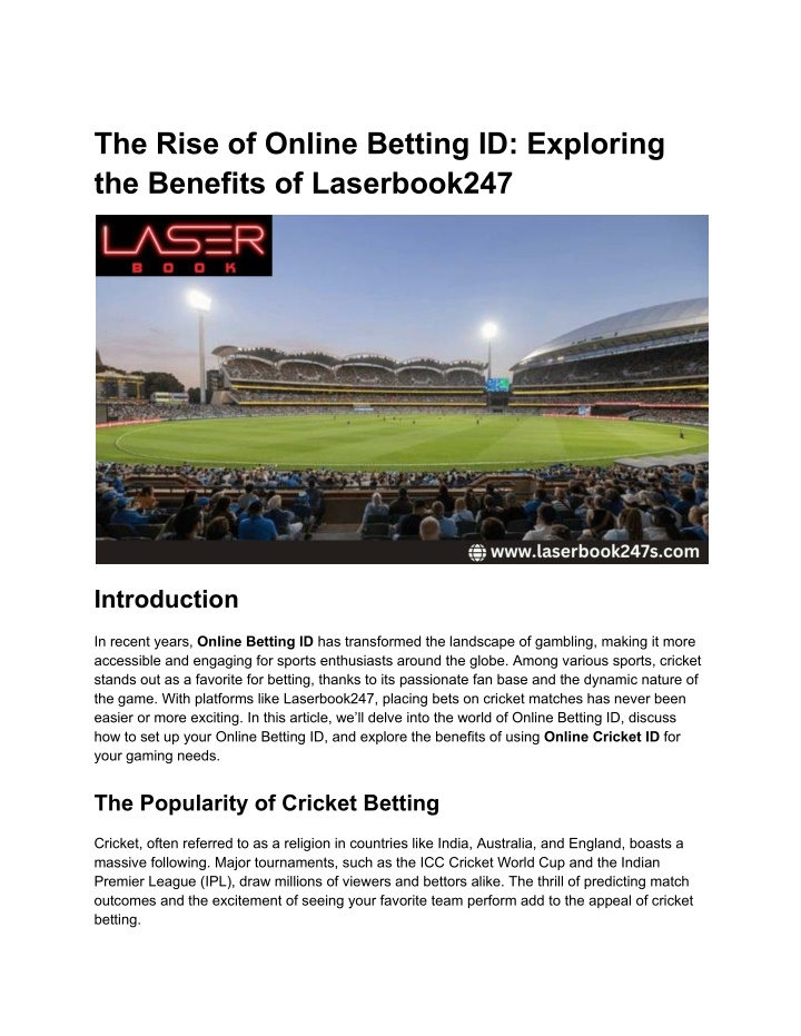 the rise of online betting id exploring