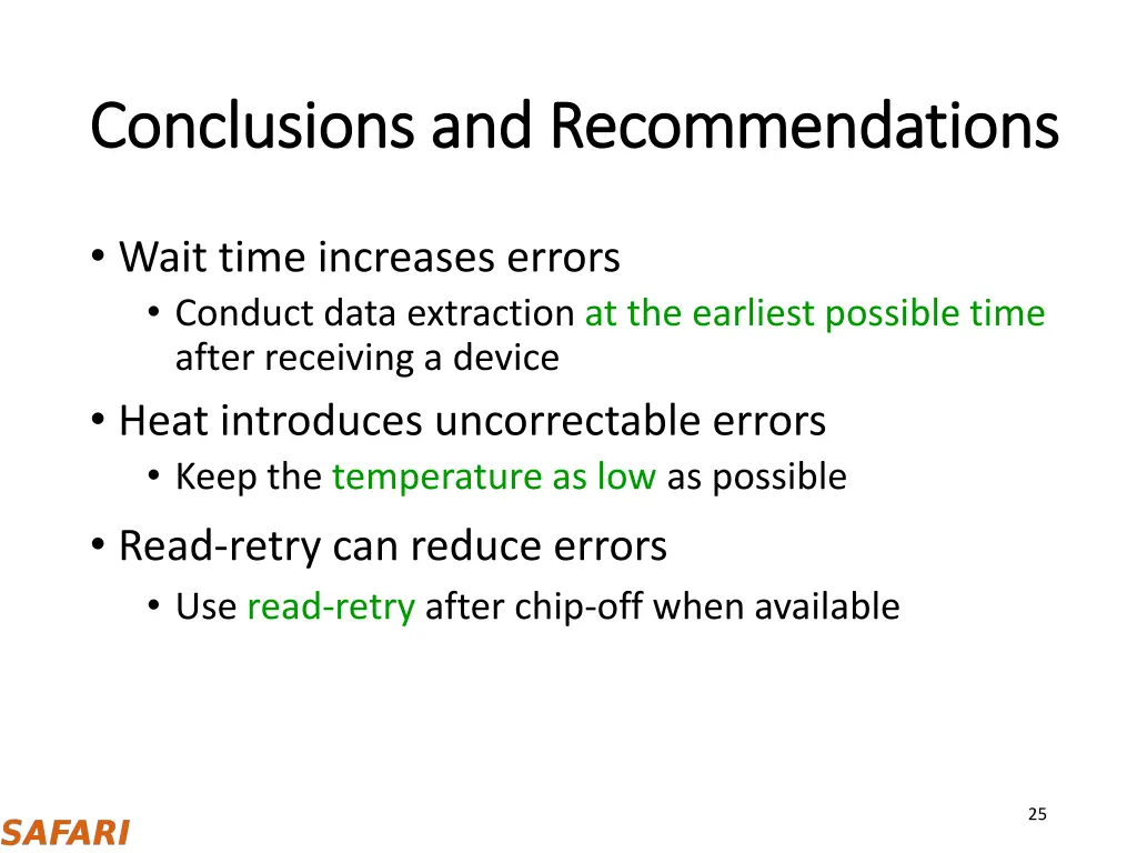 conclusions and recommendations conclusions