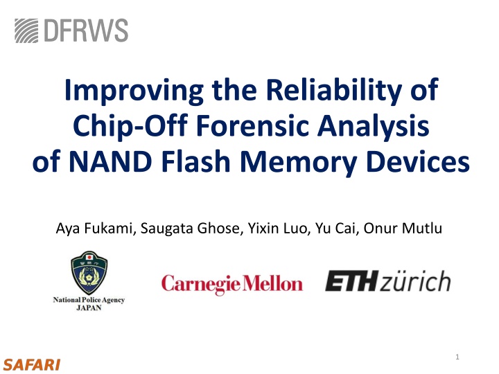 improving the reliability of chip off forensic