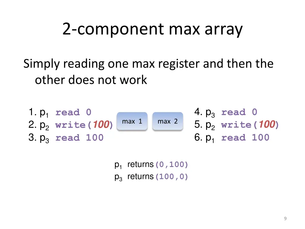 2 component max array 1