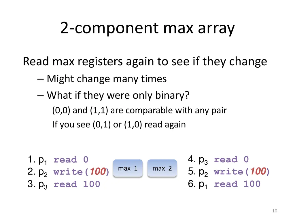 2 component max array 2