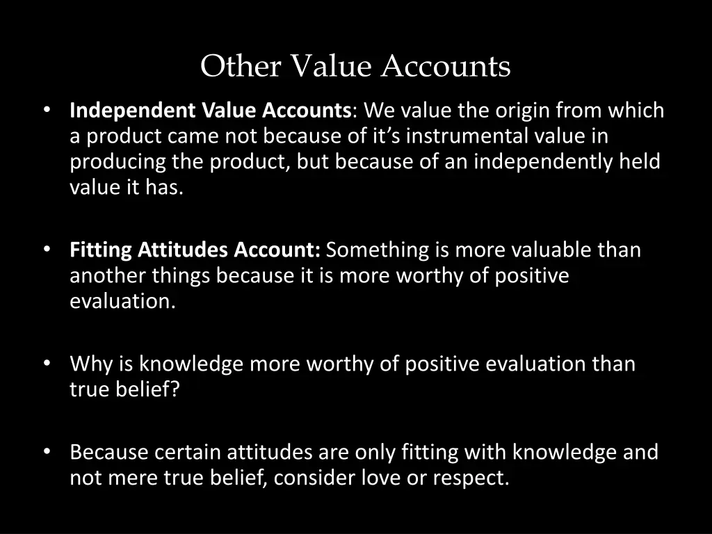 other value accounts