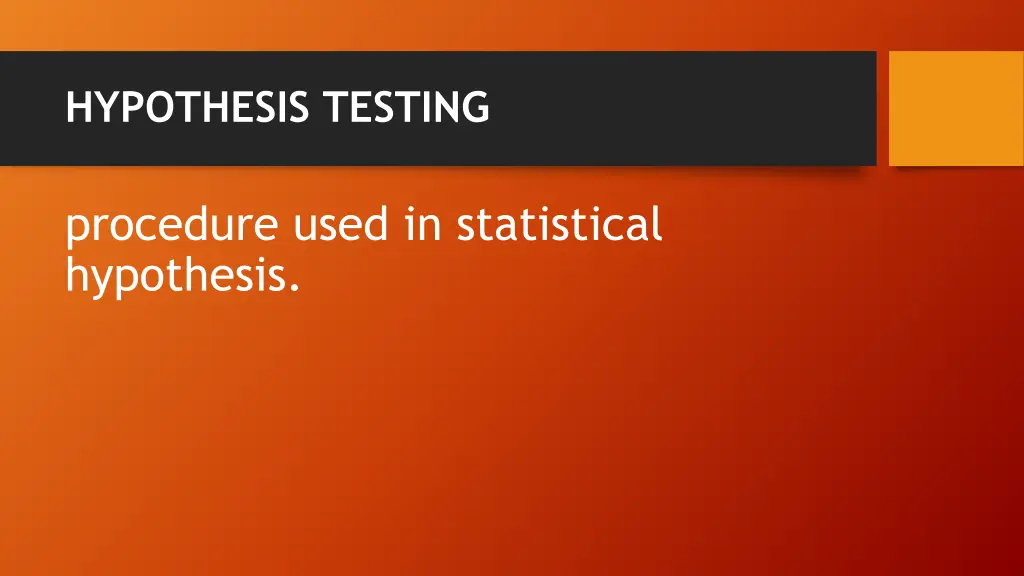 hypothesis testing 1