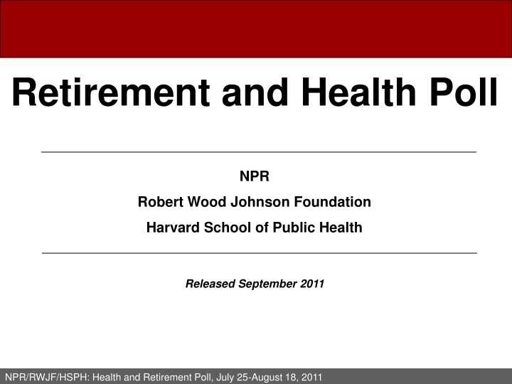 retirement and health poll