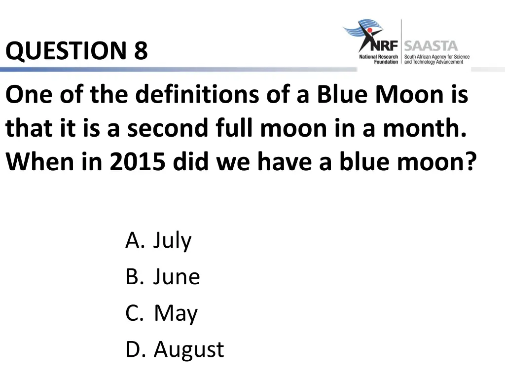 question 8