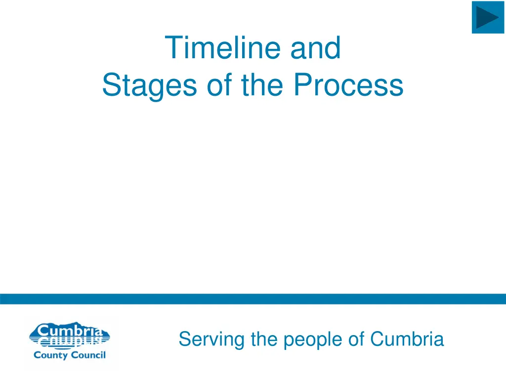 timeline and stages of the process