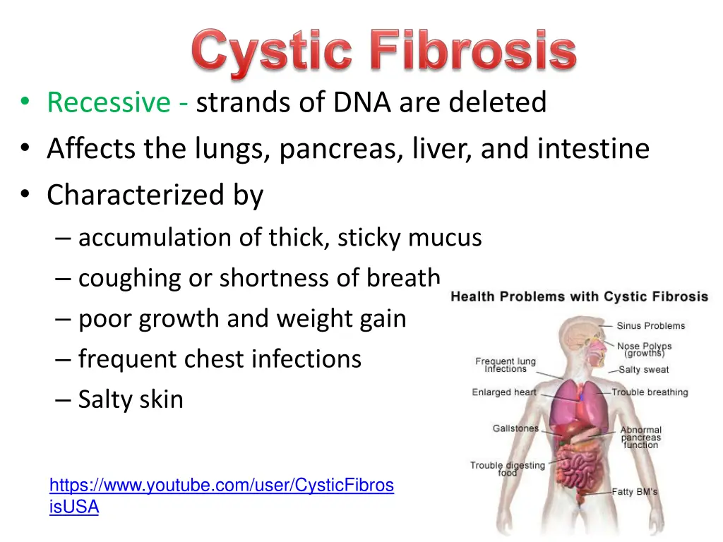 recessive strands of dna are deleted affects