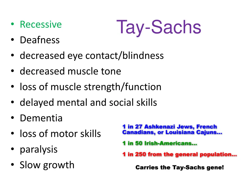 tay sachs