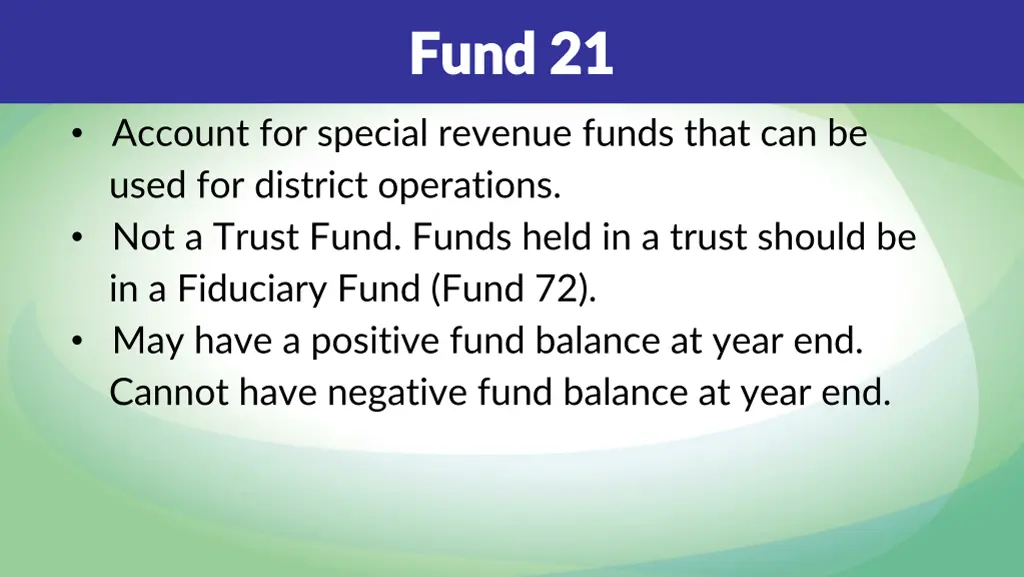 fund 21 fund 21