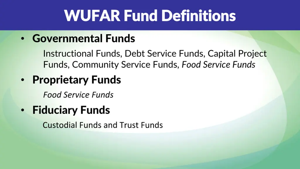 wufar fund definitions wufar fund definitions 2