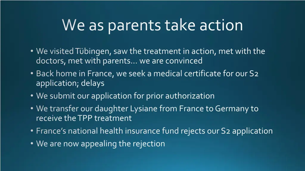 we as parents take action