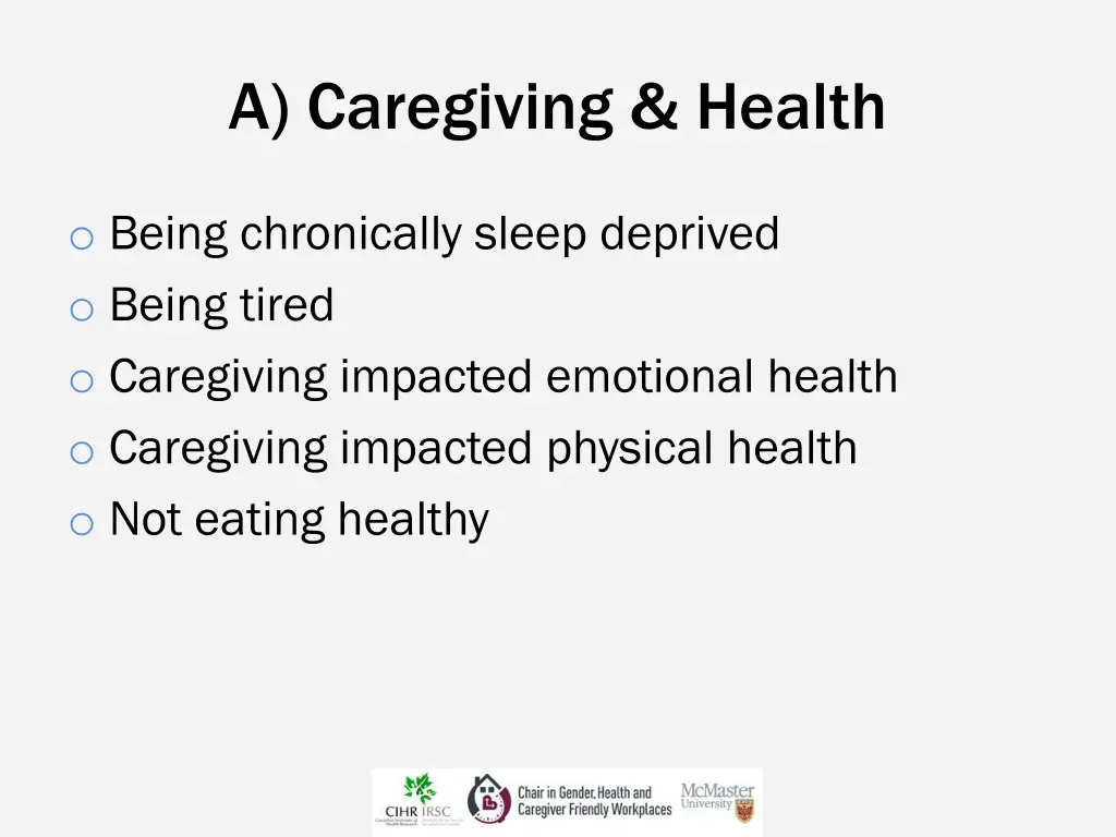 a caregiving health