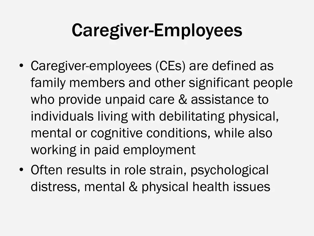 caregiver employees