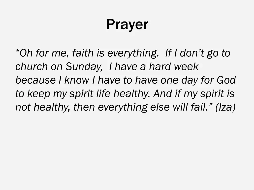 prayer