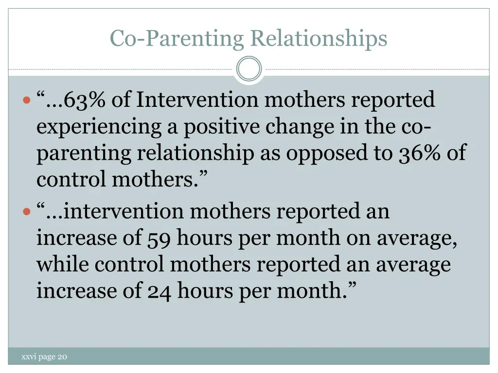 co parenting relationships