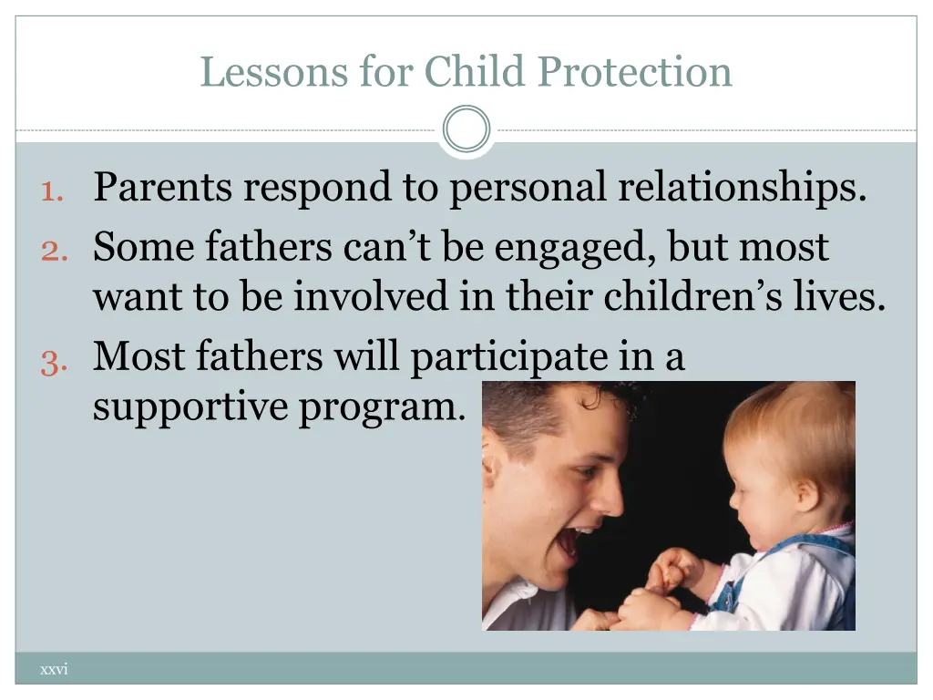 lessons for child protection