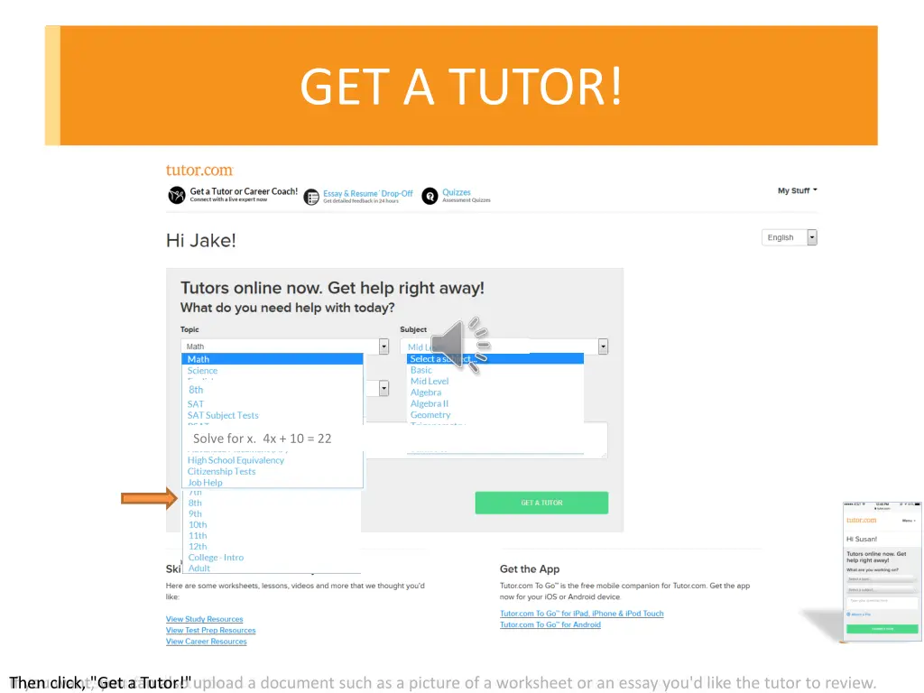 get a tutor