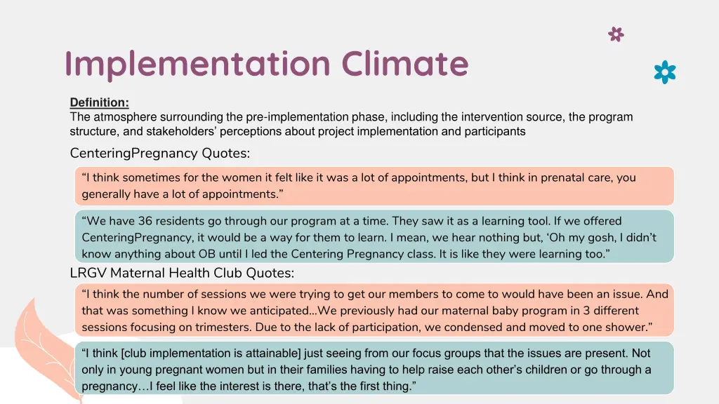 implementation climate