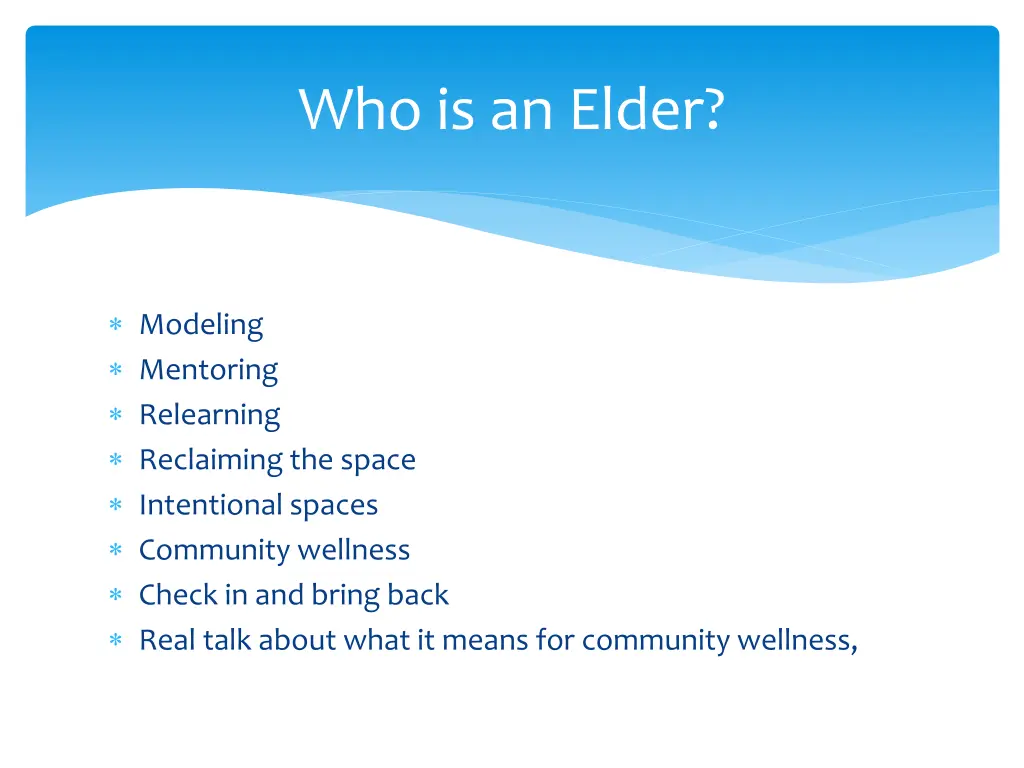 who is an elder