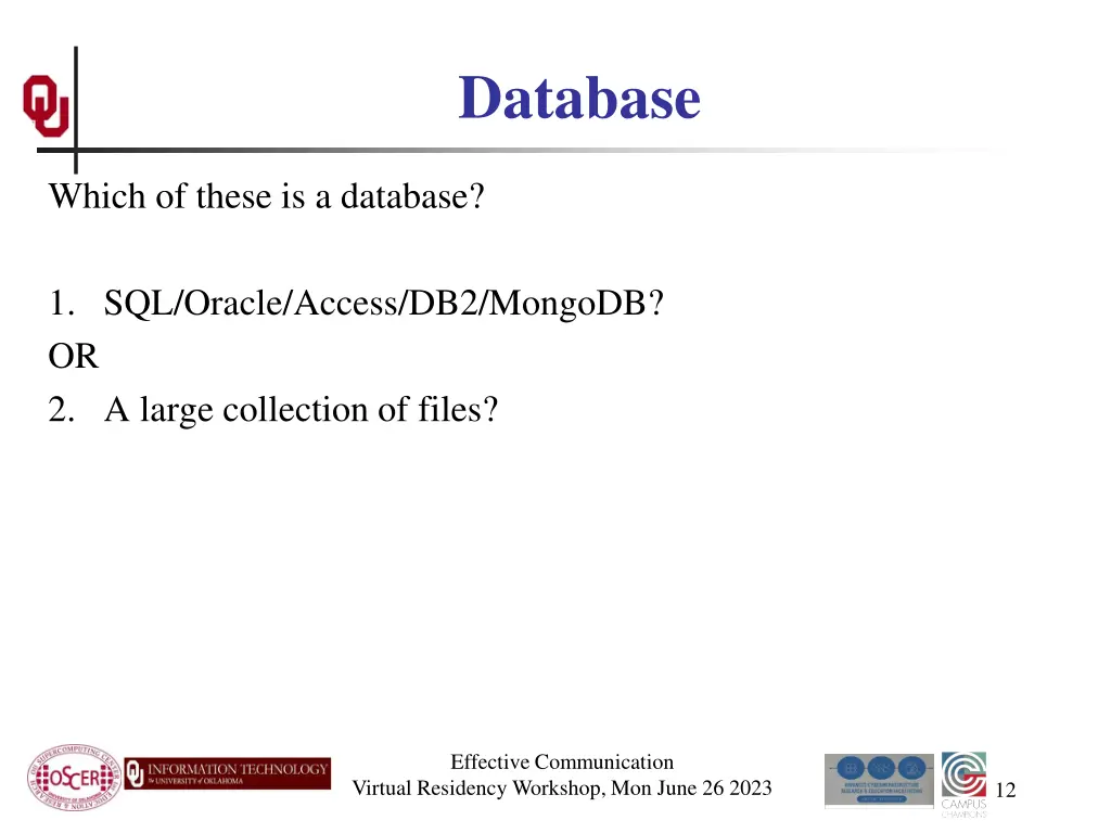 database