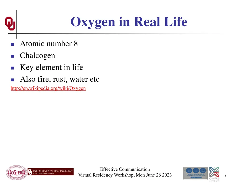 oxygen in real life