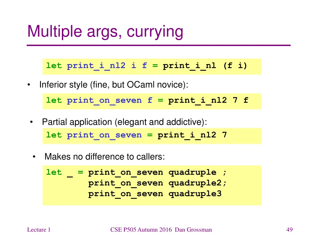 multiple args currying