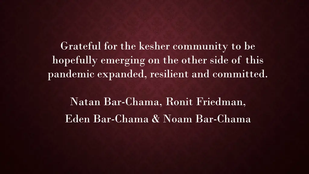 grateful for the kesher community to be hopefully