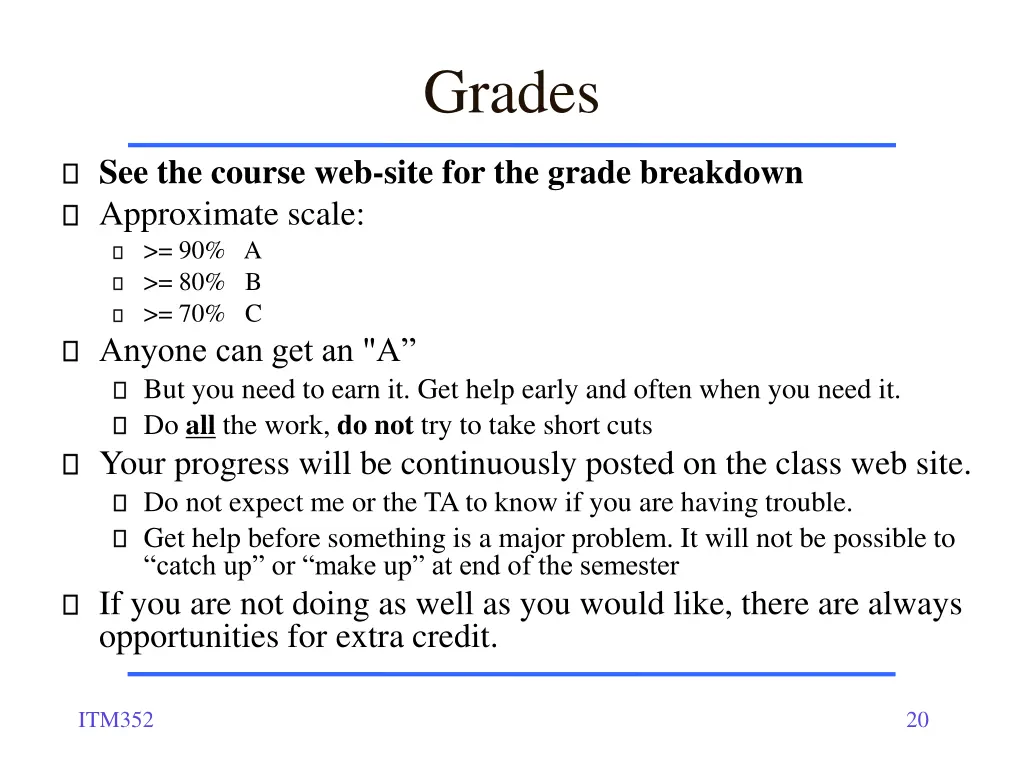 grades