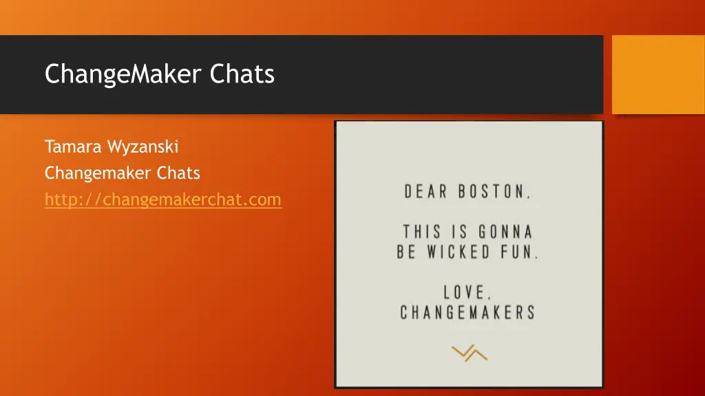 changemaker chats