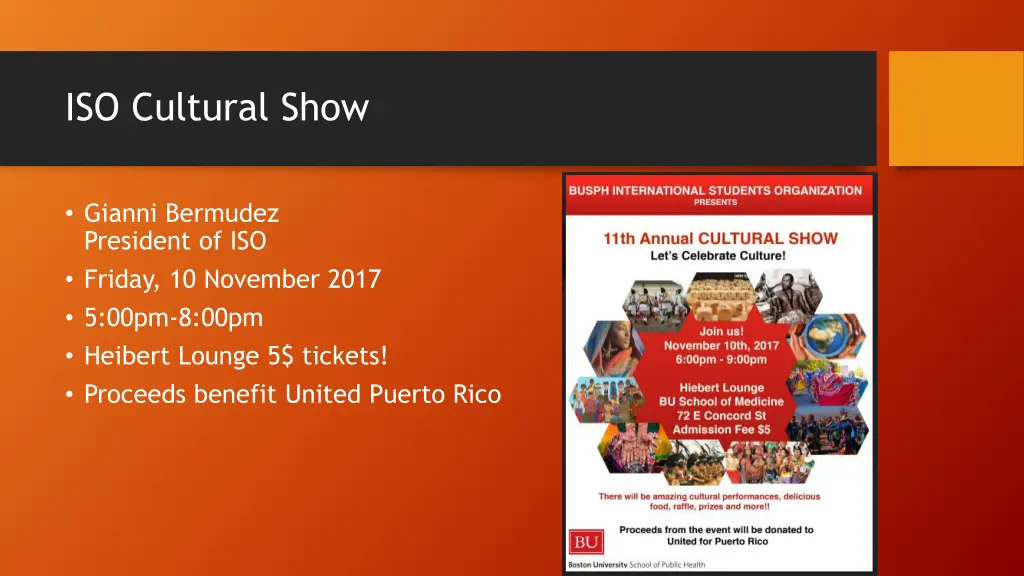 iso cultural show