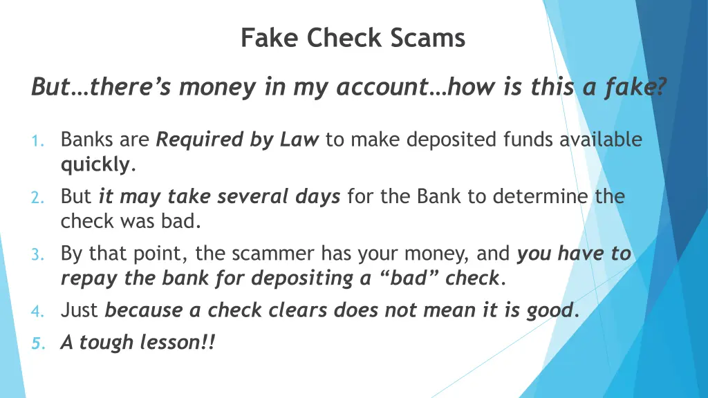 fake check scams 1