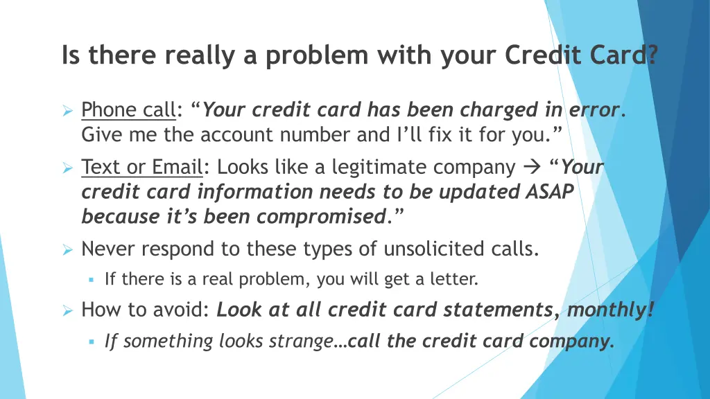 is there really a problem with your credit card