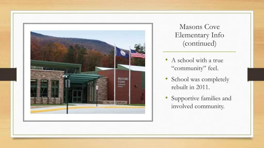 masons cove elementary info continued