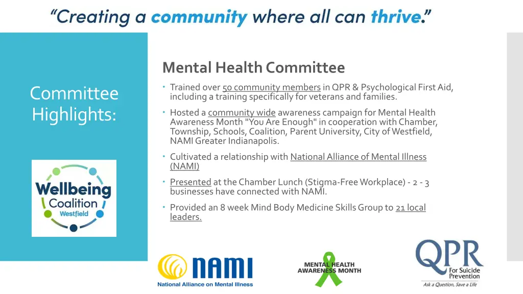 mental health committee