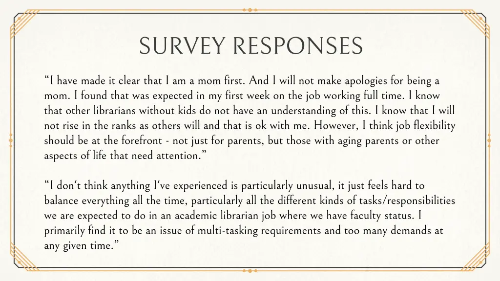 survey responses 1