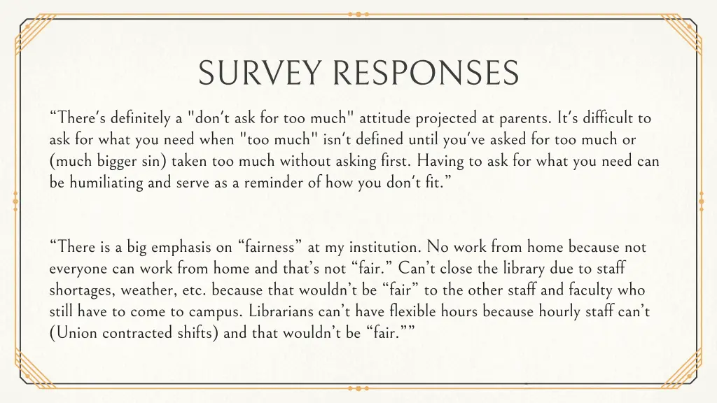 survey responses 2