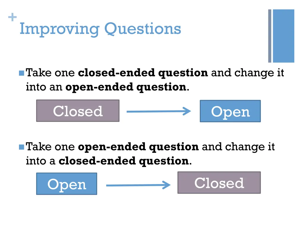 improving questions