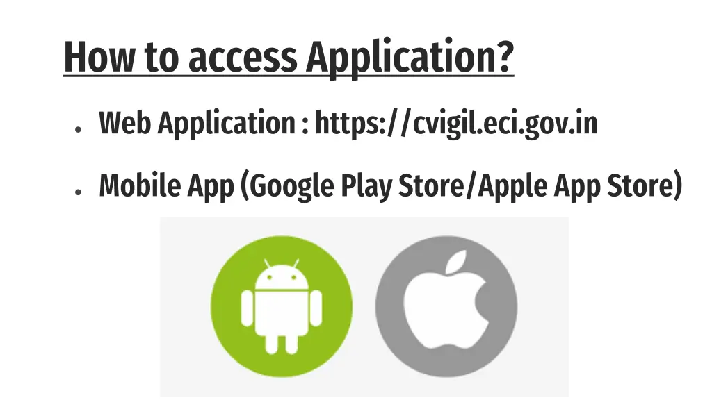 how to access application