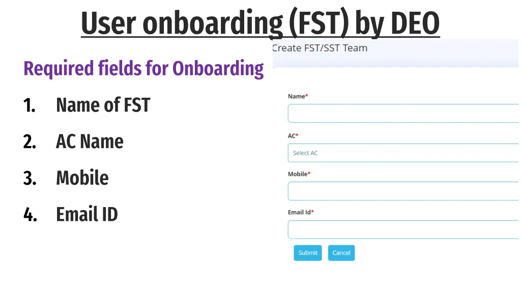 user onboarding fst by deo