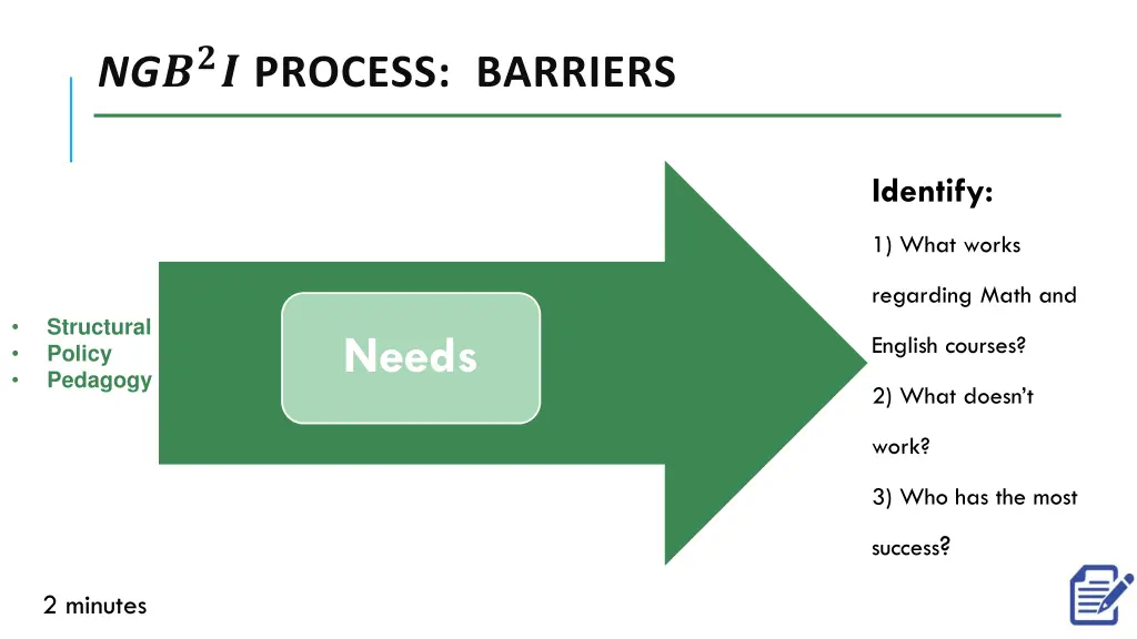 ng process barriers 1