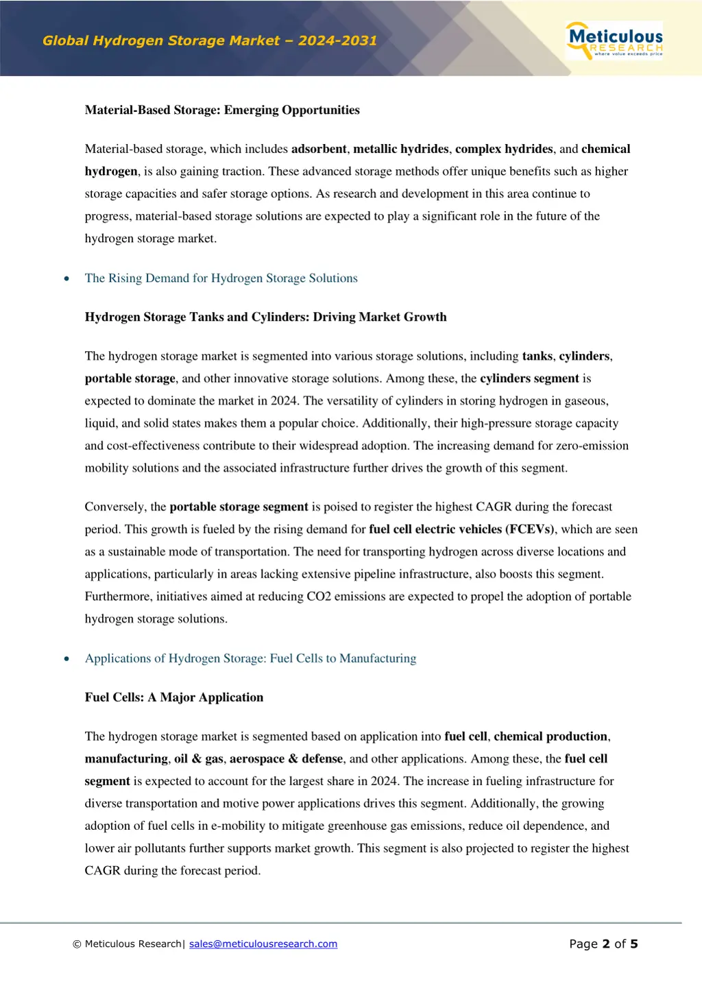 global hydrogen storage market 2024 2031 1