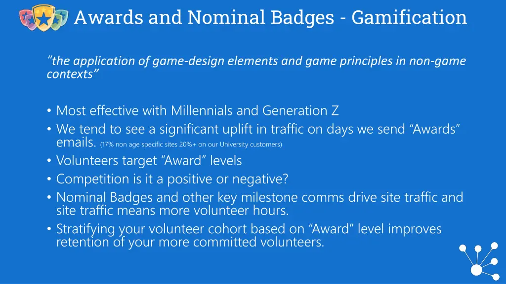 awards and nominal badges gamification