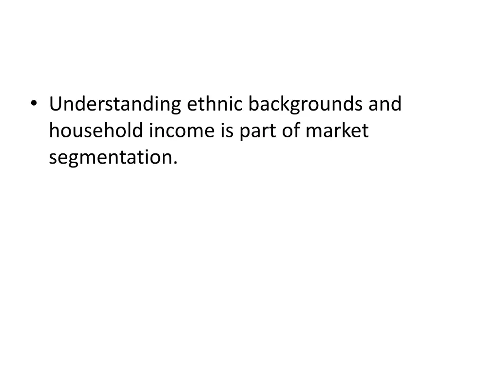 understanding ethnic backgrounds and household