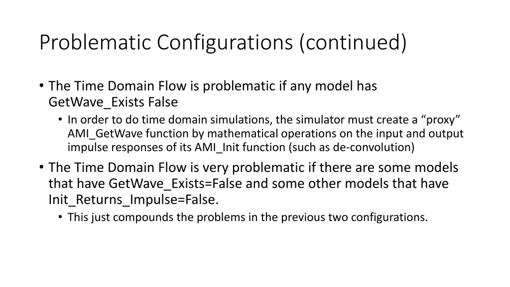 problematic configurations continued